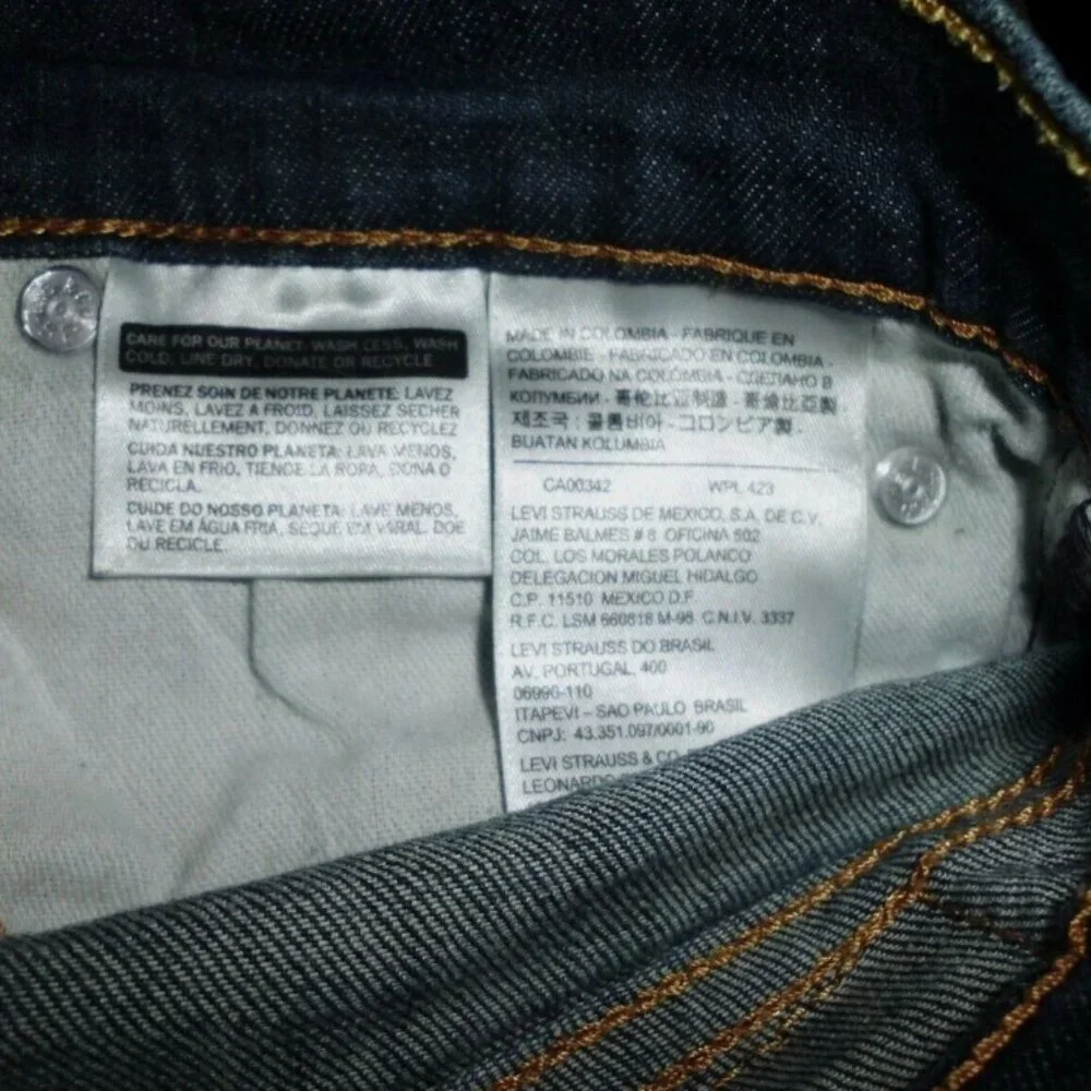 Levi’s 511 Men’s Skinny Jeans 29 Paint Splatter Streetwear Y2K Grunge Blue Denim